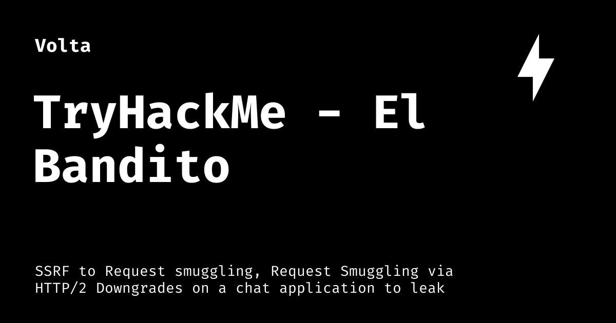 TryHackMe - El Bandito
