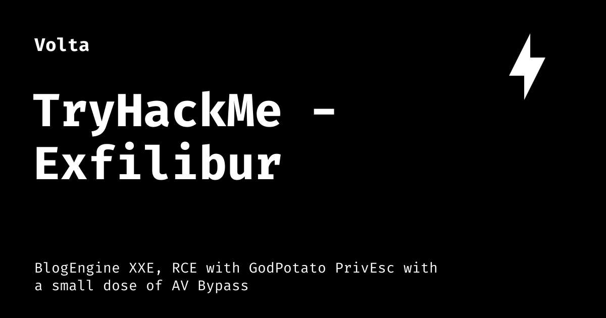 TryHackMe - Exfilibur