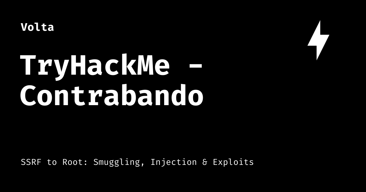 TryHackMe - Contrabando