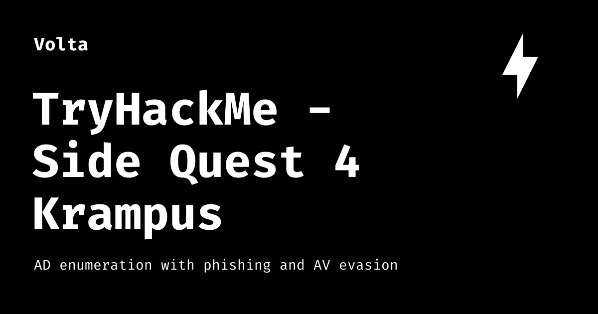 TryHackMe - Side Quest 4 Krampus Festival